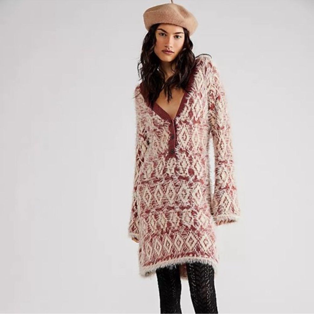 Free People Fuzzy Feelings Dress size Small new with tags